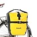 Rhinowalk Fahrradtasche 20L TPU Wasserdichtes Fahrrad Gepäcktaschen Reißfest Rücksitz Gepäckträger Tasche MTB Fahrrad Satteltaschen Gelb