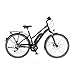 Fischer E-Bike Trekking, VIATOR 2.0 Elektrofahrrad für Damen, RH 44 cm, Hinterradmotor 45 Nm, 48 V Akku, dunkel anthrazit matt, 28 Zoll